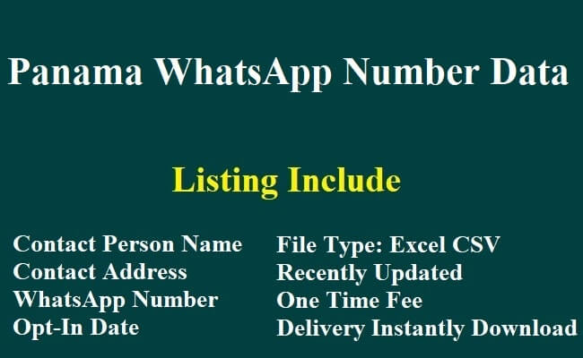 Panama Whatsapp Data