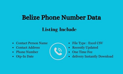 伯利兹手机号码数据库