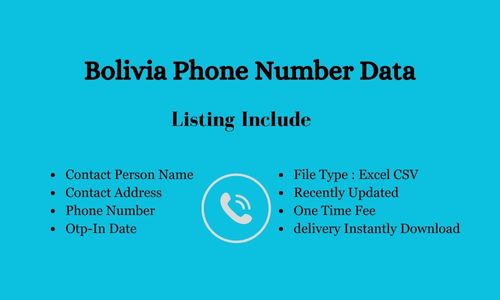 玻利维亚手机号码数据库​