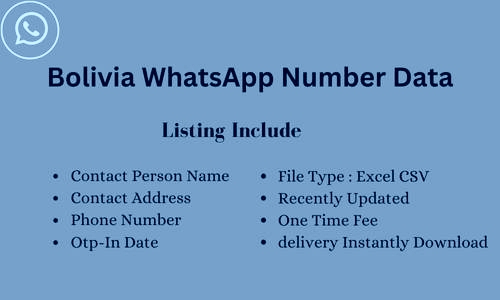 玻利维亚 WhatsApp 号码列表​