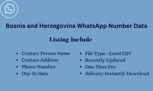 波斯尼亚和黑塞哥维那 WhatsApp 号码列表​