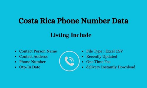 哥斯达黎加手机号码数据库