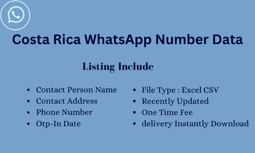 哥斯达黎加 WhatsApp 号码列表
