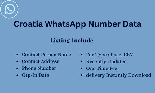 克罗地亚 WhatsApp 号码列表