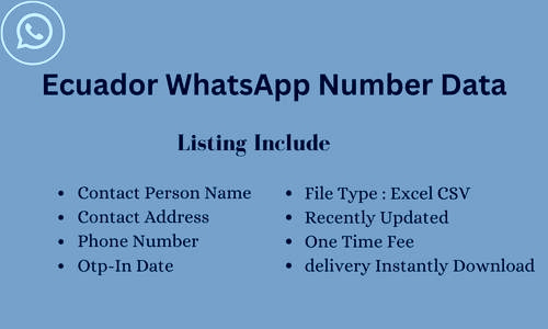 厄瓜多尔 WhatsApp 号码列表