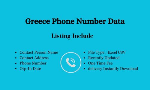希腊手机号码数据库