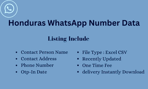 洪都拉斯 WhatsApp 号码列表