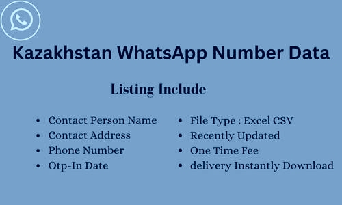 哈萨克斯坦 WhatsApp 号码列表