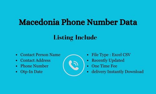 马其顿手机号码数据库