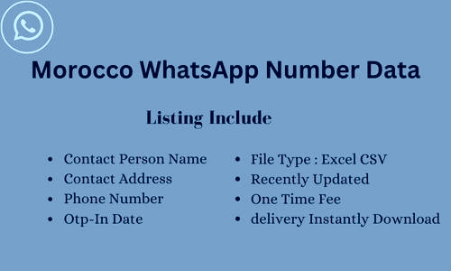 摩洛哥 WhatsApp 号码列表