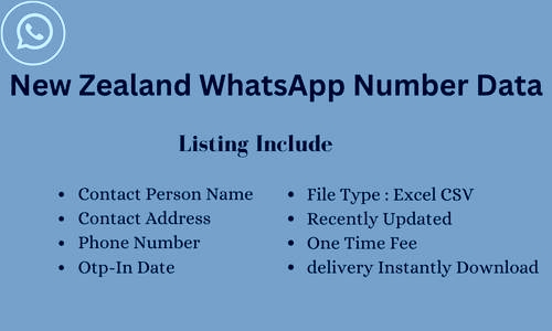 新西兰 WhatsApp 号码列表