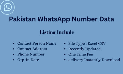 巴基斯坦 WhatsApp 号码列表