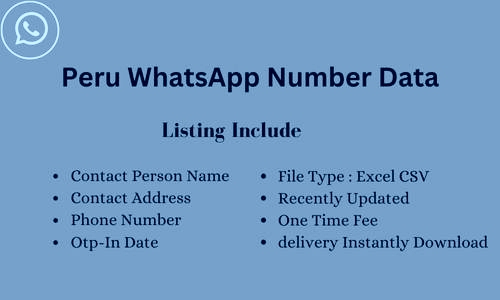 秘鲁 WhatsApp 号码列表