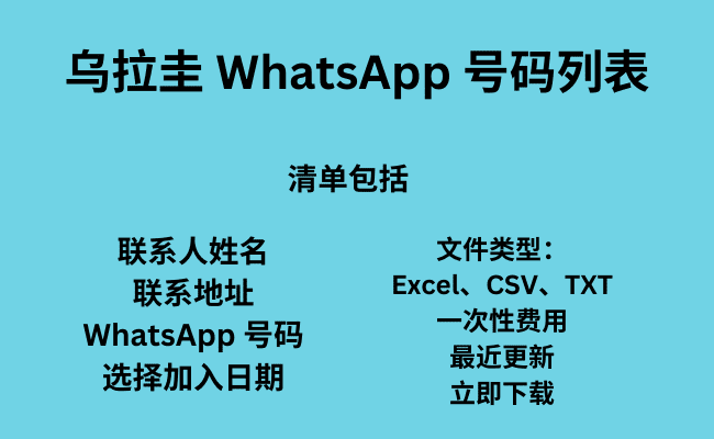 乌拉圭 WhatsApp 号码列表