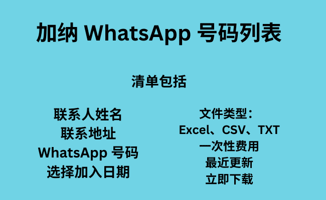 加纳 WhatsApp 号码列表