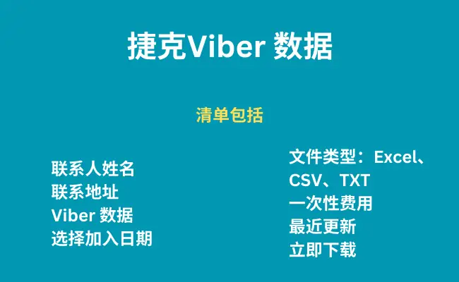 捷克 Viber 数据